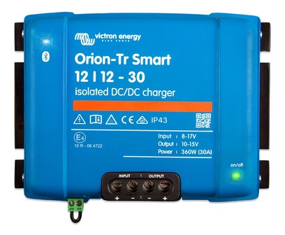 Orion-Tr Smart 12/12-30A (360W) DC-DC acculader Ge&iuml;soleerd