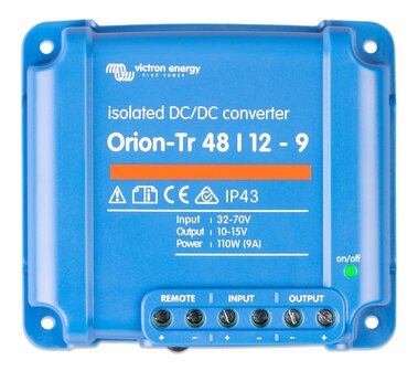 Orion-Tr 48/12-9A (110W) DC-DC Ge&iuml;soleerd acculader