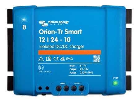 Orion-Tr Smart 12/24-10A (240W) DC-DC Ge&iuml;soleerd acculader