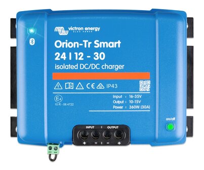 Orion-Tr Smart 24/12-30A (360W) DC-DC Ge&iuml;soleerd acculader